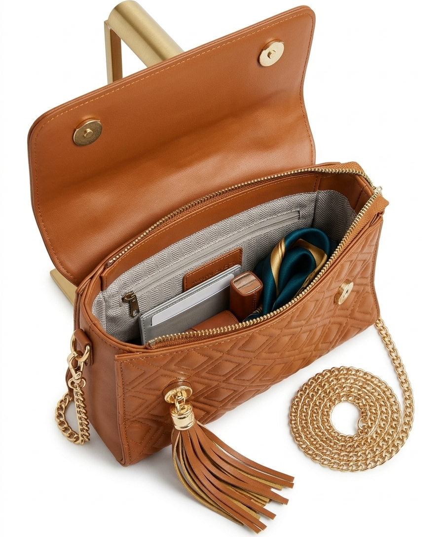 Elegant Brown Handbag