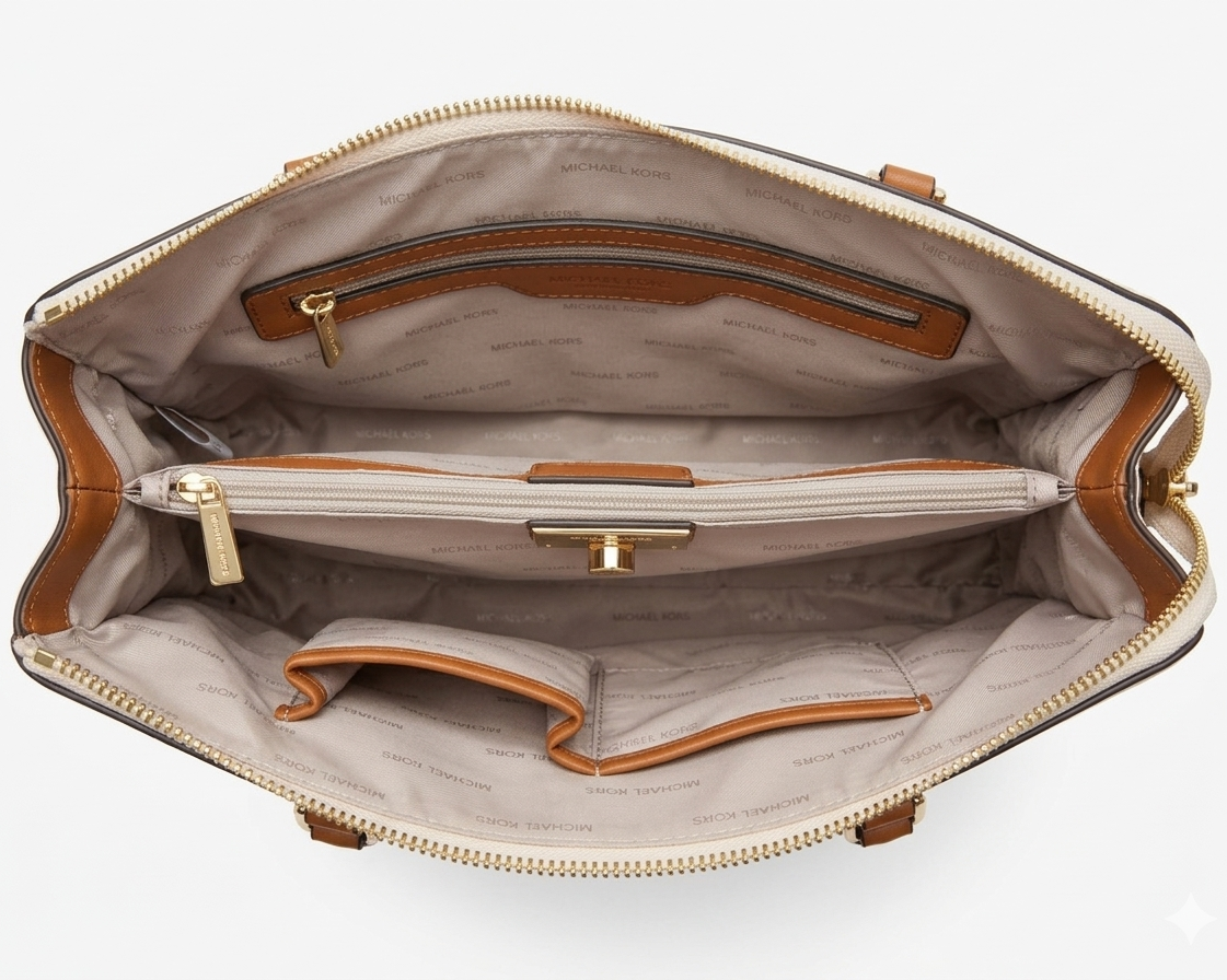 Michael Kors Lillie Large Shoulder Bag — Signature MK Logo