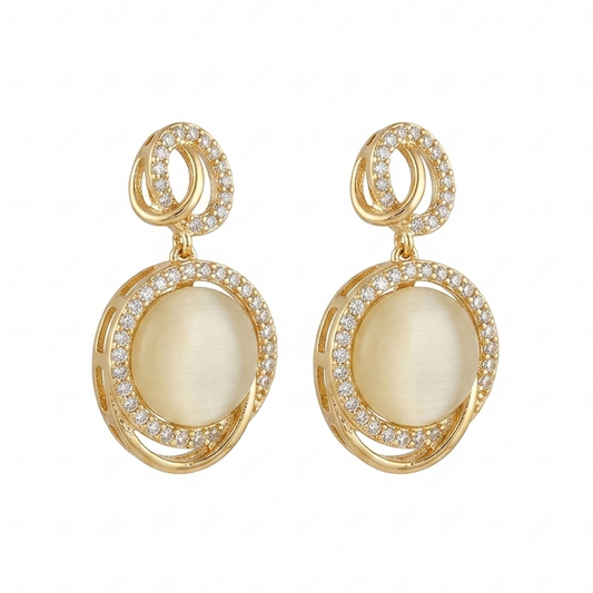 Lunar Orbit Drop Earrings
