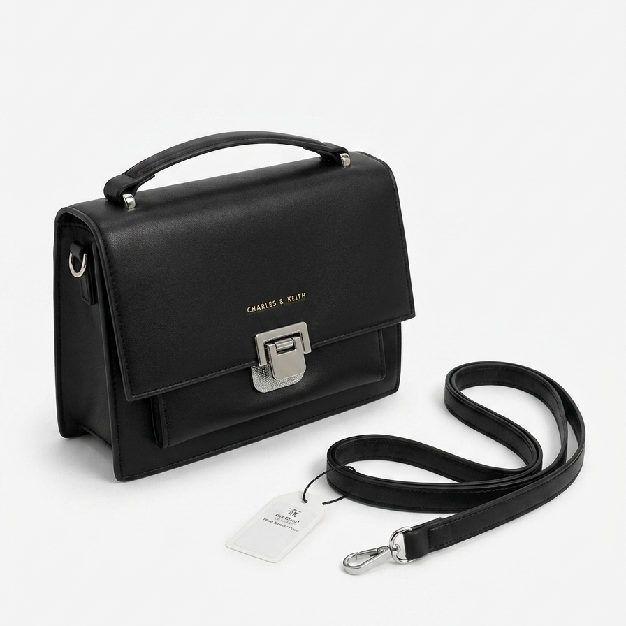 Charles & Keith Black Handbag
