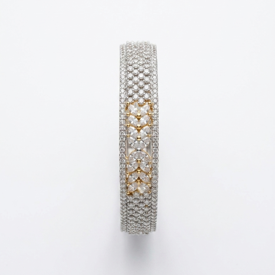 Floral Marquise Bangle
