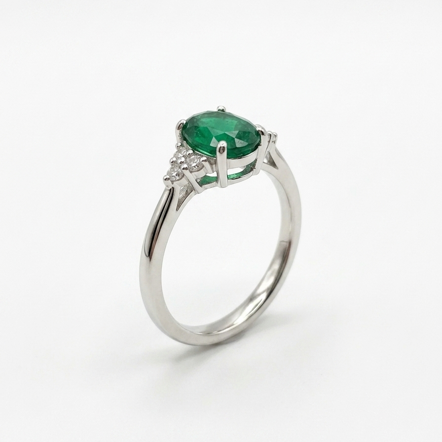 Luxury Oval Gemstone Adjustable Ring