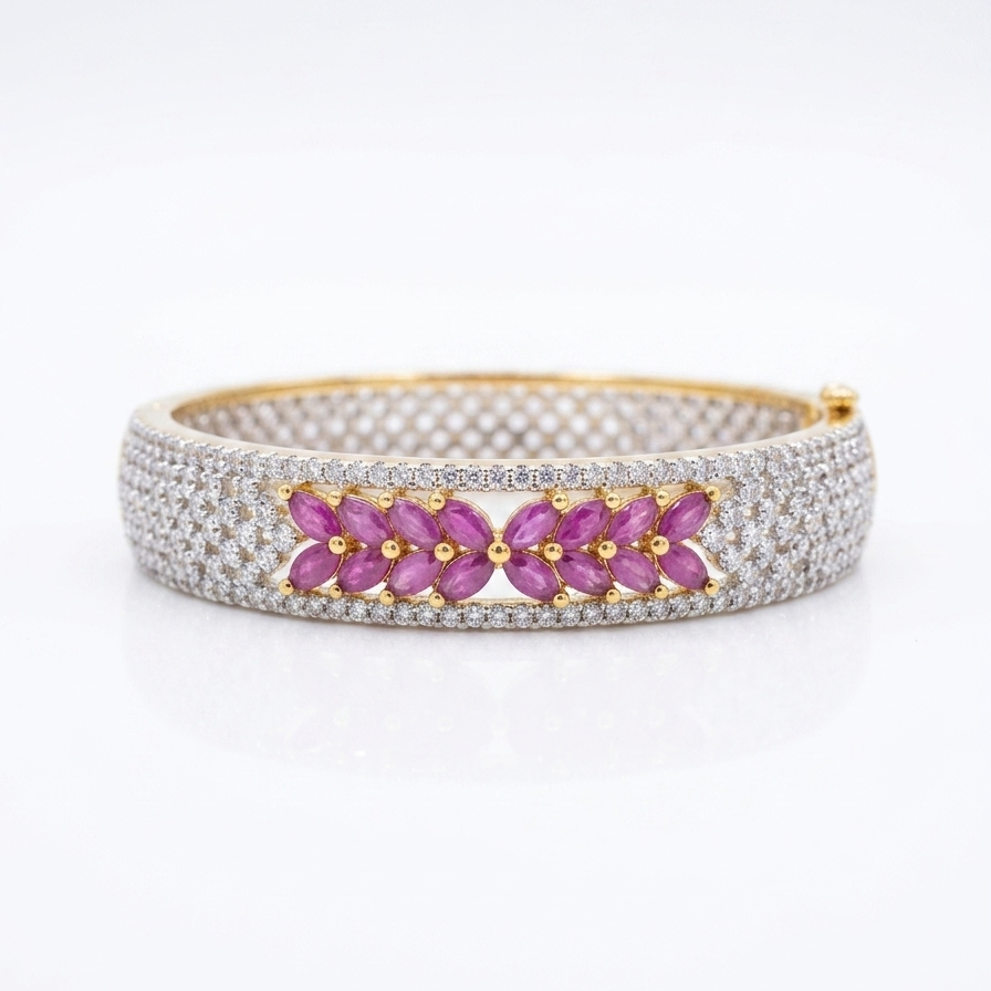 Floral Marquise Bangle