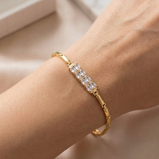 Crystal Bar Link Bracelet