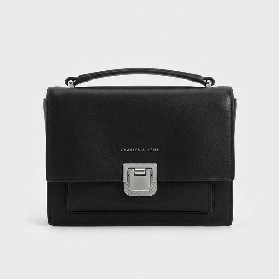 Charles & Keith Black Handbag