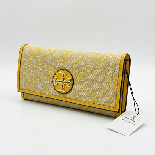 Vibrant Yellow Clutch Purse