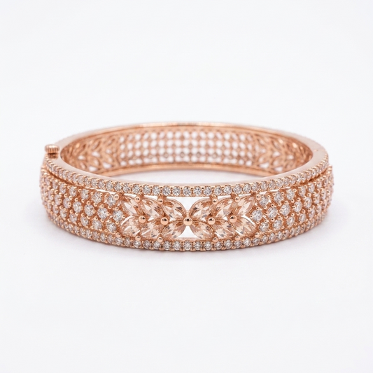 Floral Marquise Bangle