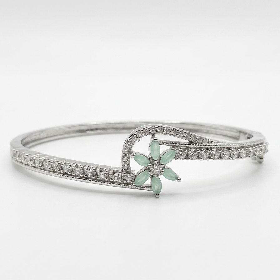 Floral Bypass Bangle