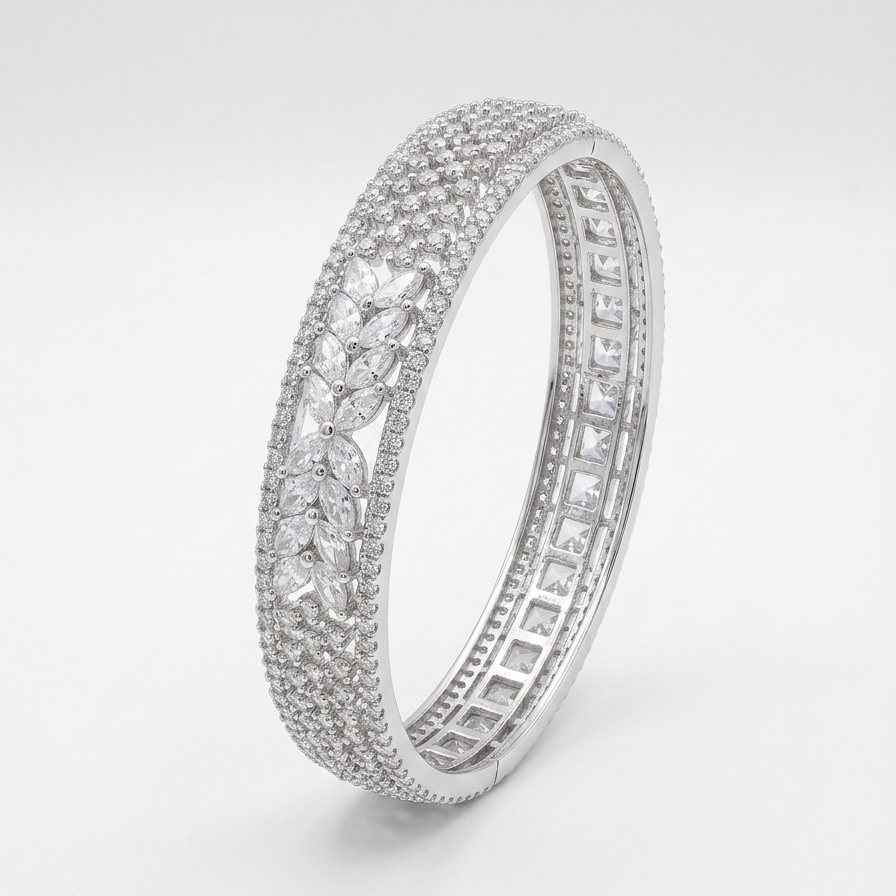 Floral Marquise Bangle